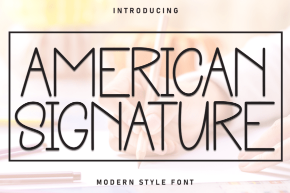 American Signature 1: A Handwritten Display Font for Joyful Campaigns