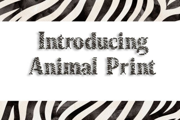 Animal Print Display Font for Boutique Branding and Packaging