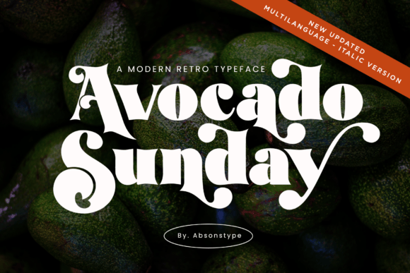Avocado Sunday Font for Creative Makers