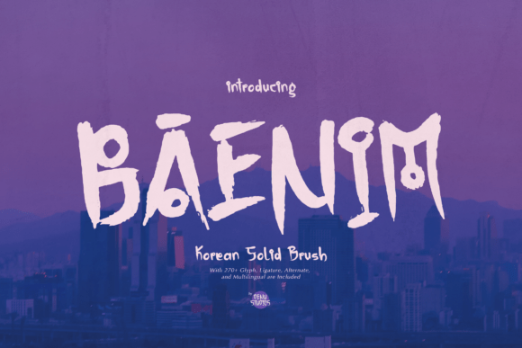 Baenim: A Bold Korean Brush Display Font for Modern Web Design