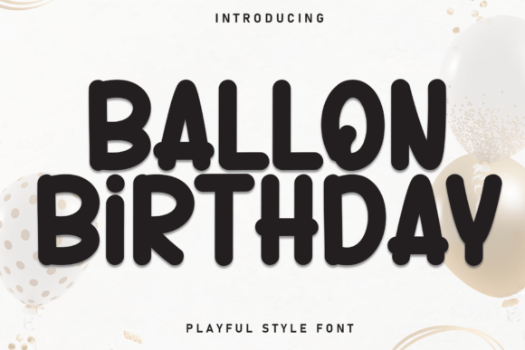 Ballon Birthday Font