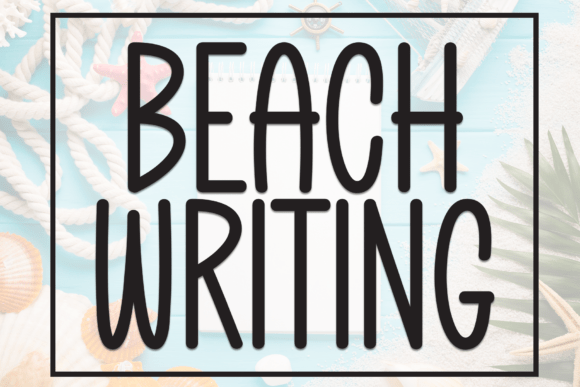 Beach Writing 1 Display Font for Editorial Design and Branding