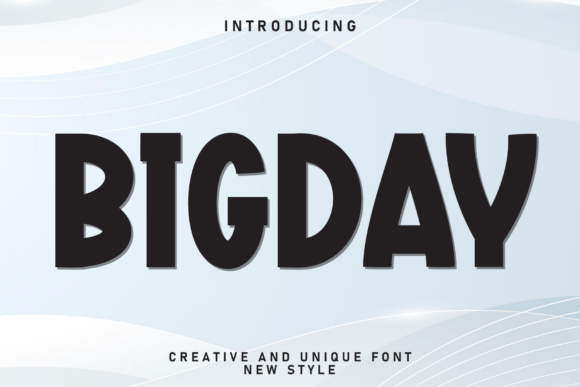 Bigday Font: A Cheerful Display Typeface for Playful Branding
