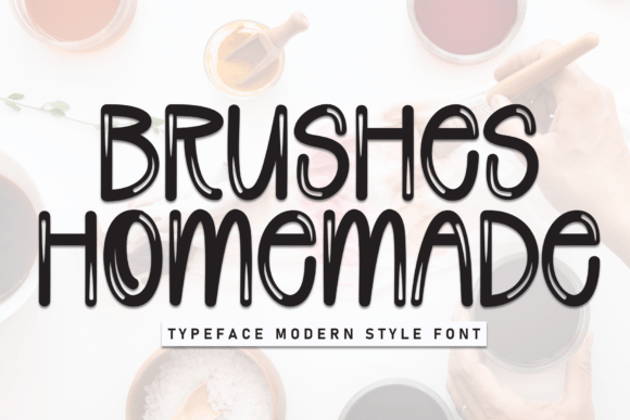 Brushes Homemade Font for Relaxed Editorial Design