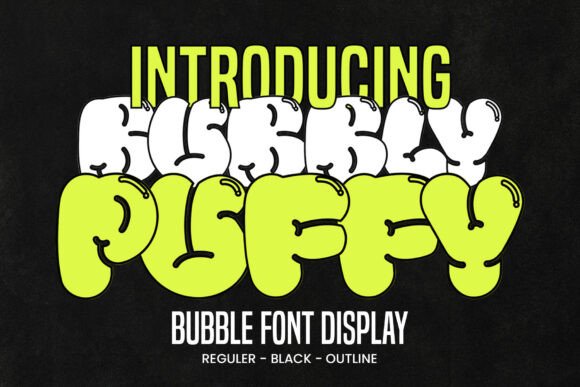 Bubbly Puffy: A Bold Bubble Font for Editorial Playfulness