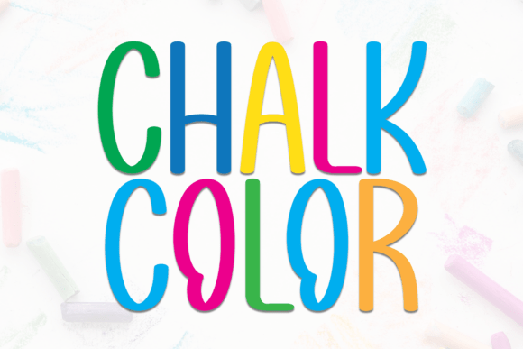 Chalk Color Font for Creative Campaigns