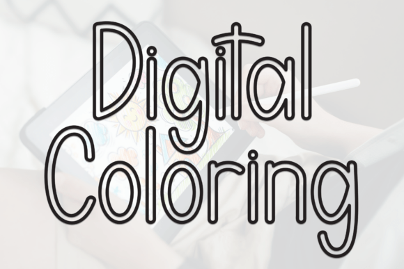 Digital Coloring Font Review