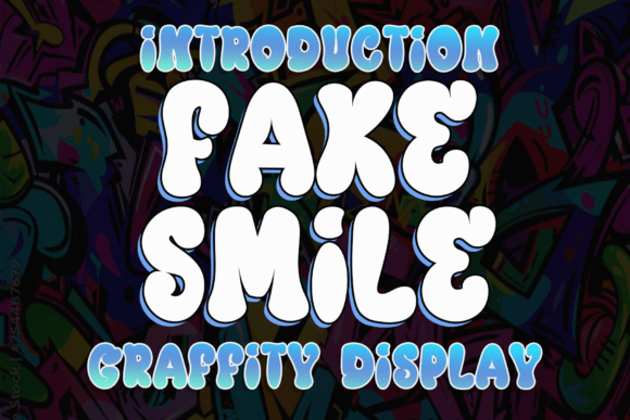 Fake Smile Display Typeface for Edgy Editorial Design