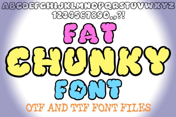 Fat Chunky for Handmade Products and Shop Branding