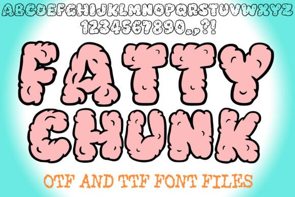 Fatty Chunk: A Bold Display Font for Playful Branding