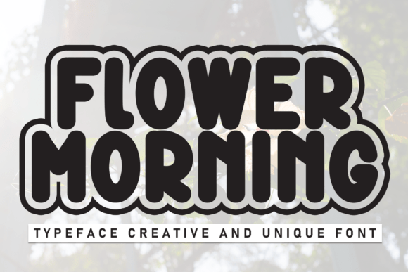 Flower Morning Font for Web Design