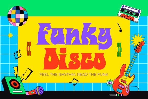 Funky Disco: A Bold Retro Display Font for Handmade Crafts