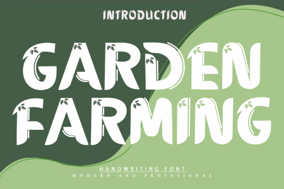 Garden Farming: A Display Font with Natural Charm for Your Brand