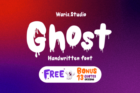 Ghost Halloween Quotes Bundle Font