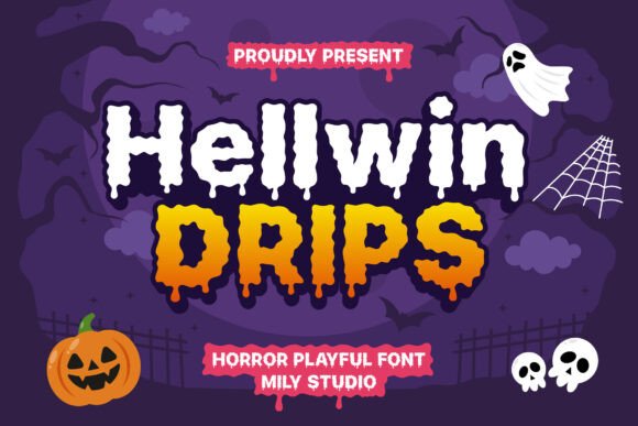 Hellwin Drips: A Playful Horror Display Font for Editorial Design