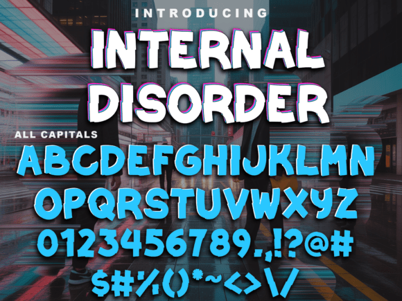 Internal Disorder: A Rugged Display Font for Impactful Design