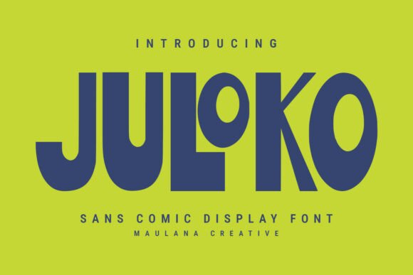 Juloko: A Bold Display Font for Editorial Headlines and Branding