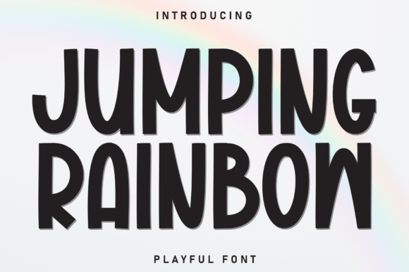 Jumping Rainbow Font for Web Design
