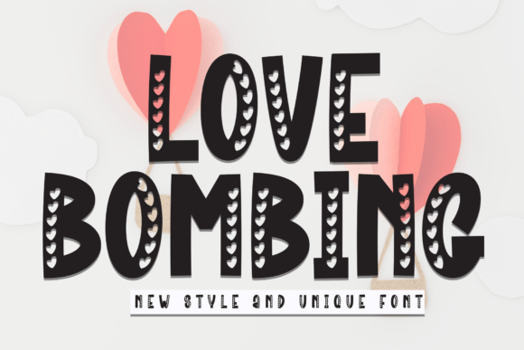 Love Bombing: A Playful Display Font for Bold Branding