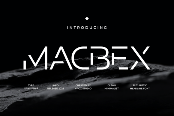 Macbex: A Futuristic Display Font for Bold Branding