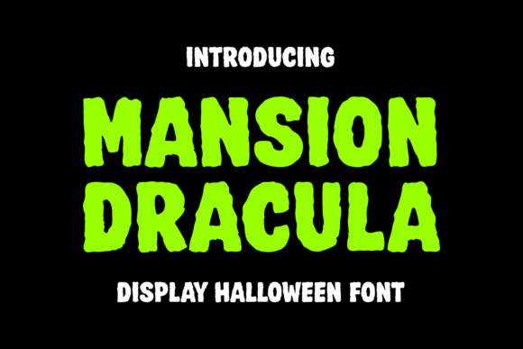 Mansion Dracula Font Review
