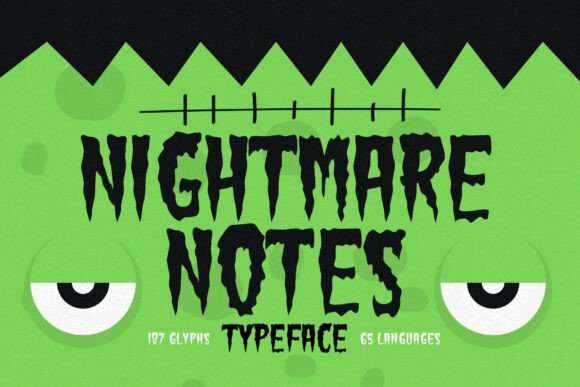 Nightmare Notes Font Review