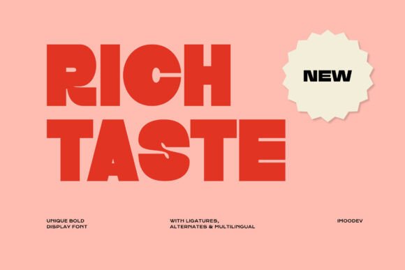 Rich Taste Font for Web Design