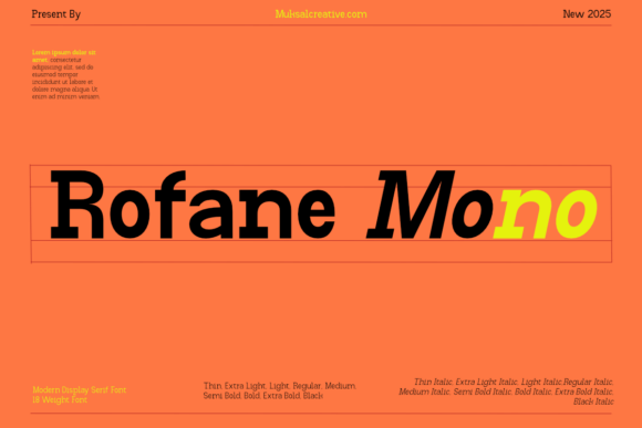 Rofane Mono Font for Web Design