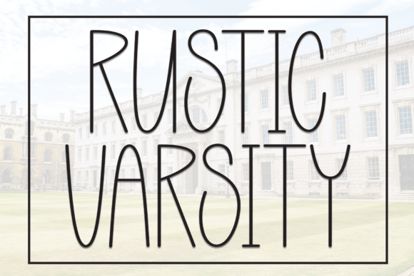 Rustic Varsity Typeface for Web Design and Digital Branding