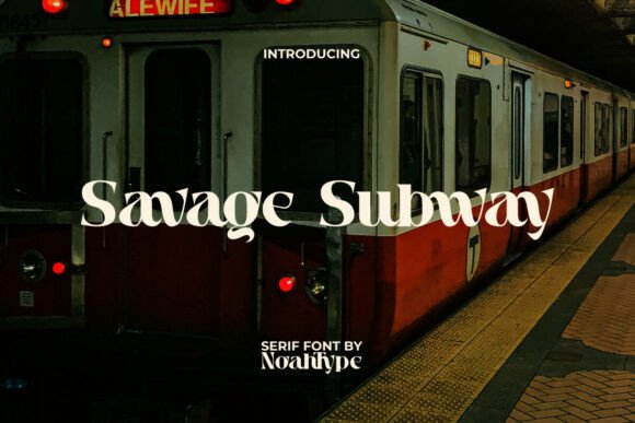 Savage Subway: A Bold Display Font for Campaign Headlines