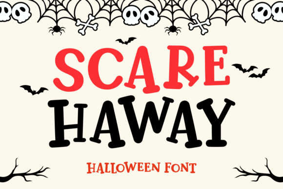 Scare Haway Display Font for Playful Halloween Web Design