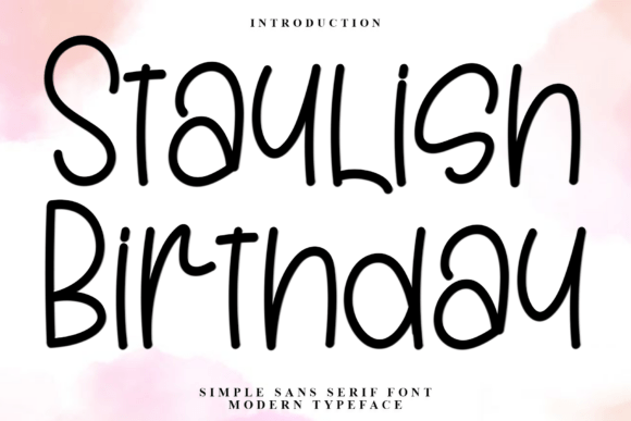 Staylish Birthday Font for Creative Campaigns