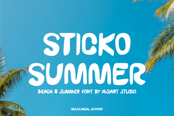 Sticko Summer Font for Creative Makers