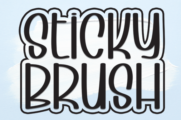 Sticky Brush Font for Editorial Design