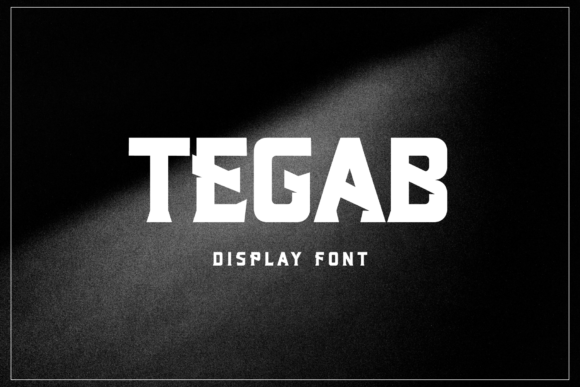 Tegab: A Bold Display Font for Creative Projects