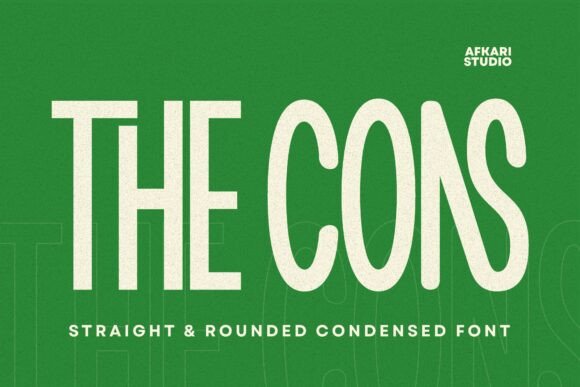 The Cons: A Compact Sans Serif Font for Brand Clarity